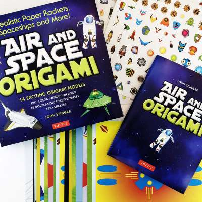 Air and Space Origami Kit: Realistic Paper Rockets, Spaceships and More!