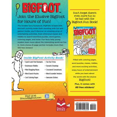 BigFoot Activity Book: Wacky Puzzles, Coloring Pages, Fun Facts & Cool Stickers!