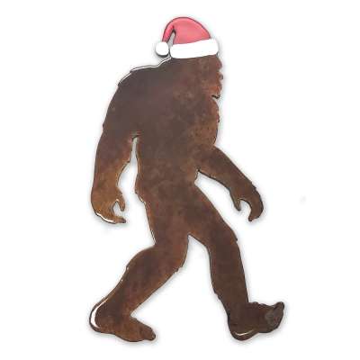 Bigfoot Santa MAGNET - Bigfoot Gift