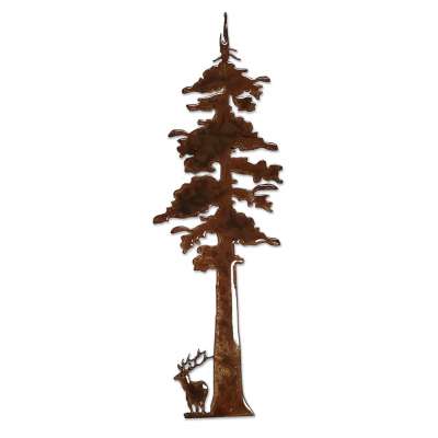 Redwood Tree with Elk Magnet