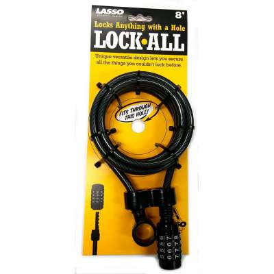 Lasso Master Lock-All Cable Utility Combination Lock Great for Guns