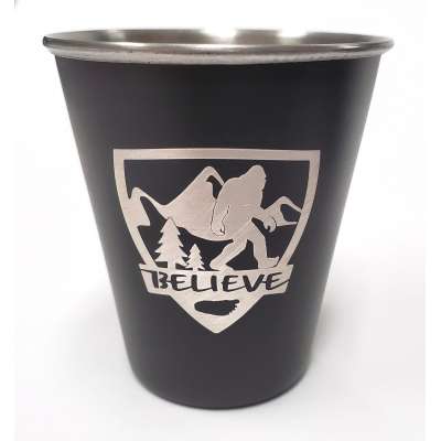 Bigfoot "BELIEVE" Stainless Steel Shot Glass