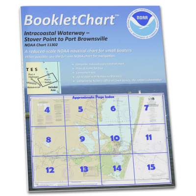 NOAA BookletChart 11302: Intracoastal Waterway Stover Point to Port Brownsville: Including Braz.