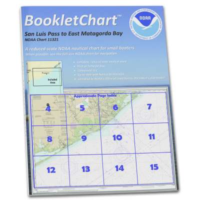 HISTORICAL NOAA BookletChart 11321: San Luis Pass to East Matagorda Bay