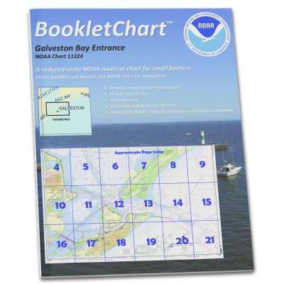 HISTORICAL NOAA BookletChart 11324: Galveston Bay Entrance Galveston and Texas City Harbors