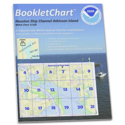 HISTORICAL NOAA BookletChart 11328: Houston Ship Channel Atkinson Island to Alexander Island