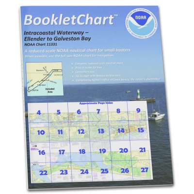 HISTORICAL NOAA BookletChart 11331: Intracoastal Waterway Ellender to Galveston Bay