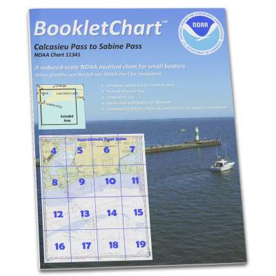 NOAA BookletChart 11341: Calcasieu Pass to Sabine Pass