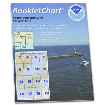 NOAA BookletChart 11342: Sabine Pass and Lake