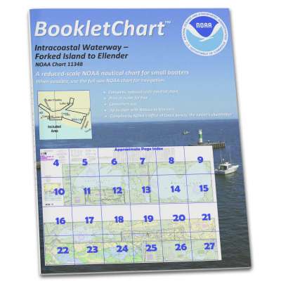 HISTORICAL NOAA BookletChart 11348: Intracoastal Waterway Forked Island to Ellender: Including The Mermant.