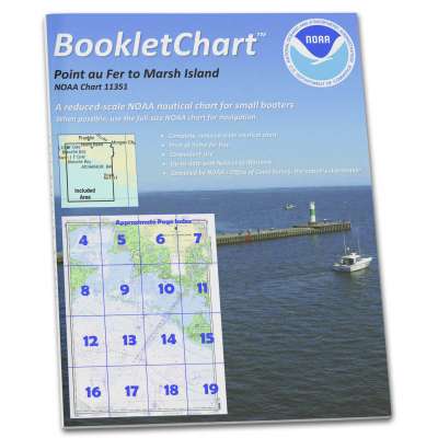 NOAA Booklet Chart 11351: Point au Fer to Marsh Island