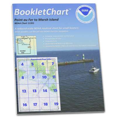 HISTORICAL NOAA Booklet Chart 11351: Point au Fer to Marsh Island