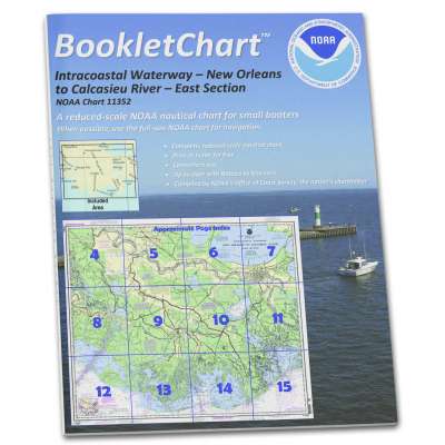 HISTORICAL NOAA BookletChart 11352: Intracoastal Waterway New Orleans to Calcasieu River East Section
