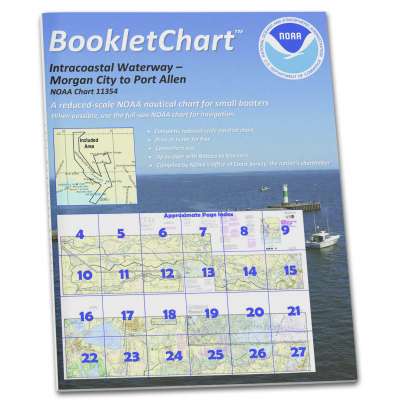 HISTORICAL NOAA BookletChart 11354: Intracoastal Waterway Morgan City to Port Allen: Including The Atchafa.