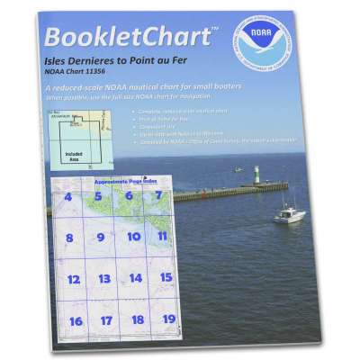 NOAA Booklet Chart 11356: Isles Dernieres to Point au Fer