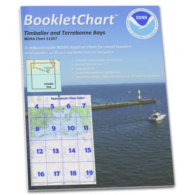 HISTORICAL NOAA Booklet Chart 11357: Timbalier and Terrebonne Bays