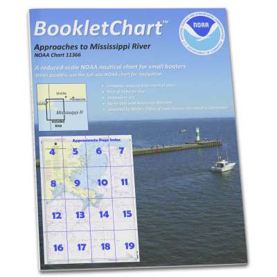 HISTORICAL NOAA BookletChart 11366: Approaches to Mississippi River