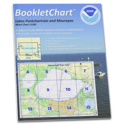 NOAA BookletChart 11369: Lakes Pontchartrain and Maurepas