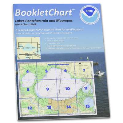 HISTORICAL NOAA BookletChart 11369: Lakes Pontchartrain and Maurepas