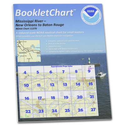 HISTORICAL NOAA Booklet Chart 11370: Mississippi River-New Orleans to Baton Rouge