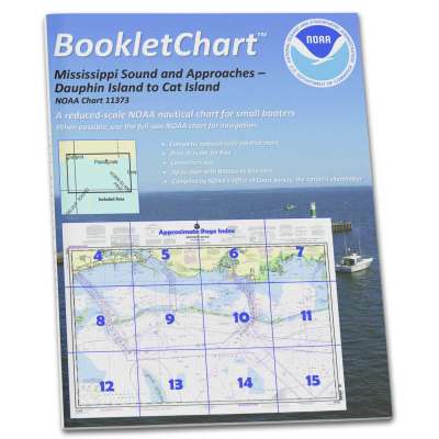 HISTORICAL NOAA BookletChart 11373: Mississippi Sound and approaches Dauphin Island to Cat Island