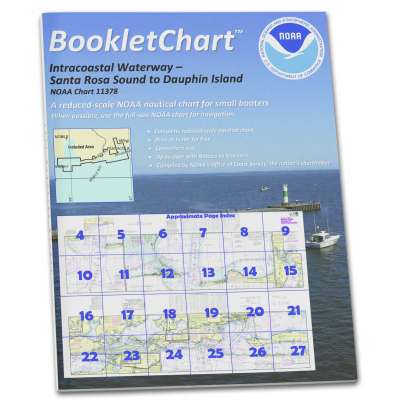 HISTORICAL NOAA BookletChart 11378: Intracoastal Waterway Santa Rosa Sound to Dauphin Island