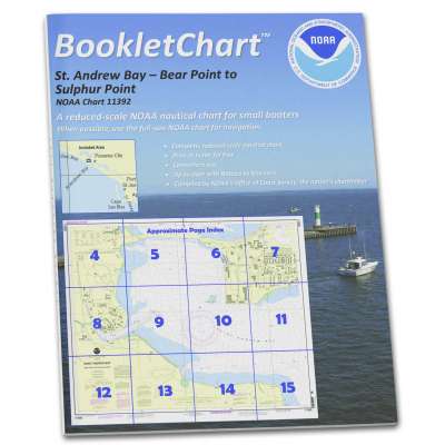 HISTORICAL NOAA Booklet Chart 11392: St. Andrew Bay - Bear Point to Sulpher Point
