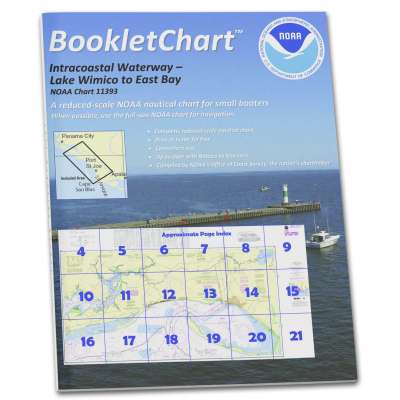 HISTORICAL NOAA BookletChart 11393: Intracoastal Waterway Lake Wimico to East Bay