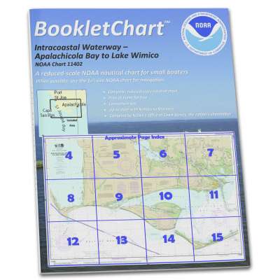 HISTORICAL NOAA BookletChart 11402: Intracoastal Waterway Apalachicola Bay to Lake Wimico
