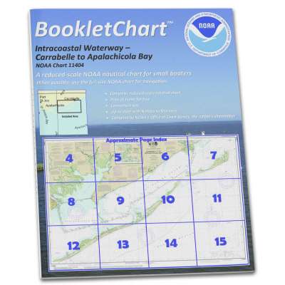 HISTORICAL NOAA BookletChart 11404: Intracoastal Waterway Carrabelle to Apalachicola Bay;Carrabelle River