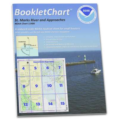 HISTORICAL NOAA Booklet Chart 11406: St.Marks River and approaches