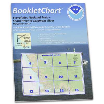 HISTORICAL NOAA BookletChart 11432: Everglades National Park Shark River to Lostmans River