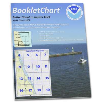 HISTORICAL NOAA BookletChart 11474: Bethel Shoal to Jupiter Inlet