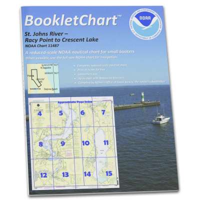 HISTORICAL NOAA BookletChart 11487: St. Johns River Racy Point to Crescent Lake