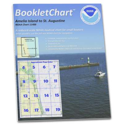 HISTORICAL NOAA BookletChart 11488: Amelia Island to St. Augustine