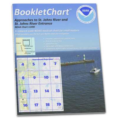 NOAA BookletChart 11490: Approaches to St. Johns River;St. Johns River Entrance