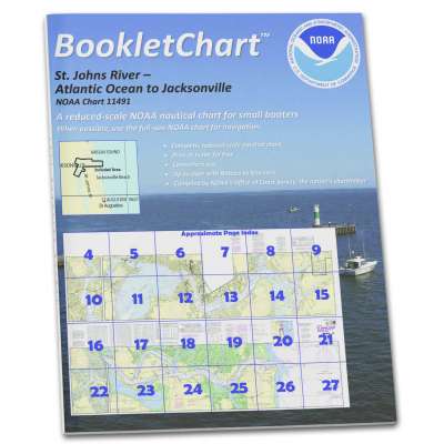 HISTORICAL NOAA BookletChart 11491: St. Johns River-Atlantic Ocean to Jacksonville