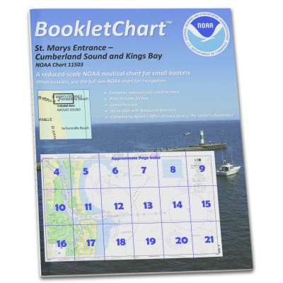 HISTORICAL NOAA BookletChart 11503: St. Marys Entrance Cumberland Sound and Kings Bay