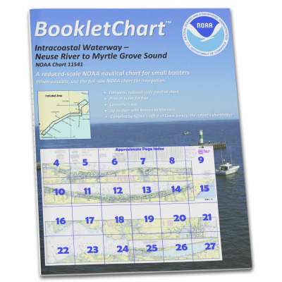 HISTORICAL NOAA BookletChart 11541: Intracoastal Waterway Neuse River to Myrtle Grove Sound