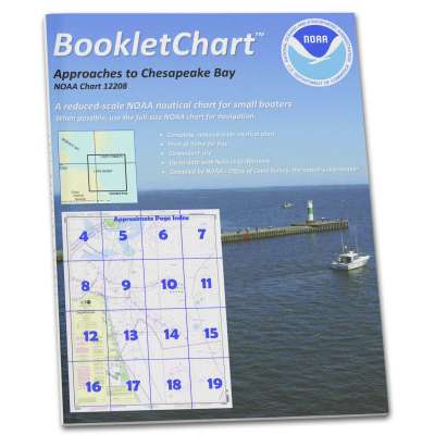 HISTORICAL NOAA BookletChart 12208: Approaches to Chesapeake Bay
