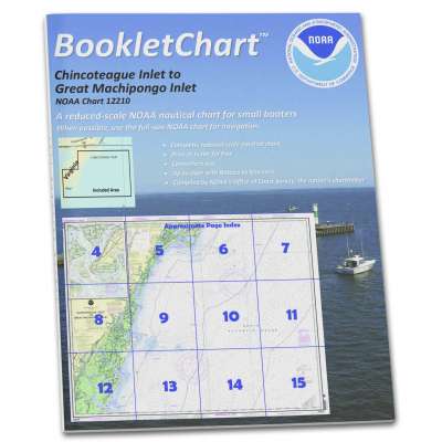 HISTORICAL NOAA BookletChart 12210: Chincoteague Inlet to Great Machipongo Inlet;Chincoteague Inlet