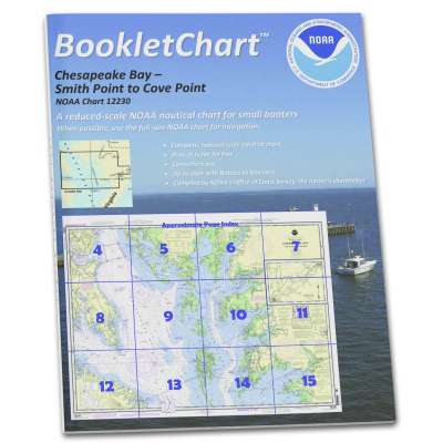 HISTORICAL NOAA BookletChart 12230: Chesapeake Bay Smith Point to Cove Point