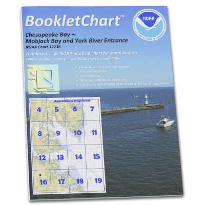 HISTORICAL NOAA BookletChart 12238: Chesapeake Bay Mobjack Bay and York River Entrance
