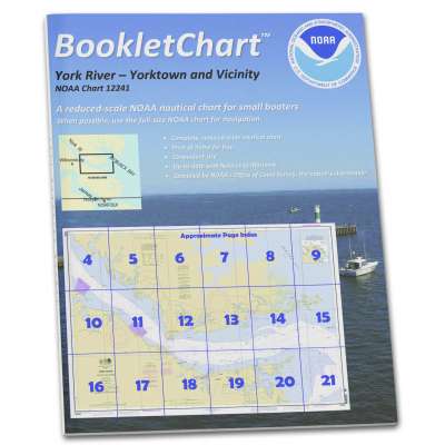 HISTORICAL NOAA BookletChart 12241: York River Yorktown and Vicinity