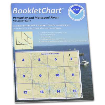 HISTORICAL NOAA Booklet Chart 12244: Pamunkey and Mattaponi Rivers
