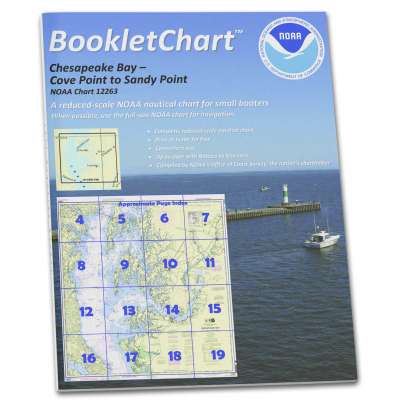 HISTORICAL NOAA BookletChart 12263: Chesapeake Bay Cove Point to Sandy Point
