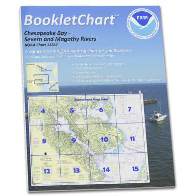 HISTORICAL NOAA BookletChart 12282: Chesapeake Bay Severn and Magothy Rivers