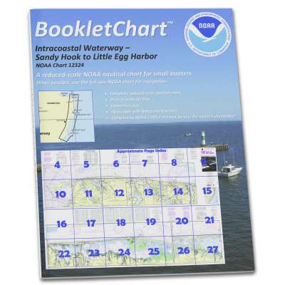 Atlantic Coast NOAA Charts :NOAA BookletChart 12324: Intracoastal Waterway Sandy Hook to Little Egg Harbor