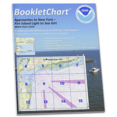 HISTORICAL NOAA BookletChart 12326: Approaches to New York Fire lsland Light to Sea Girt