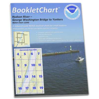 HISTORICAL NOAA BookletChart 12345: Hudson River George Washington Bridge to Yonkers